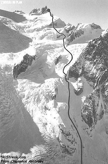 The actual route we skied